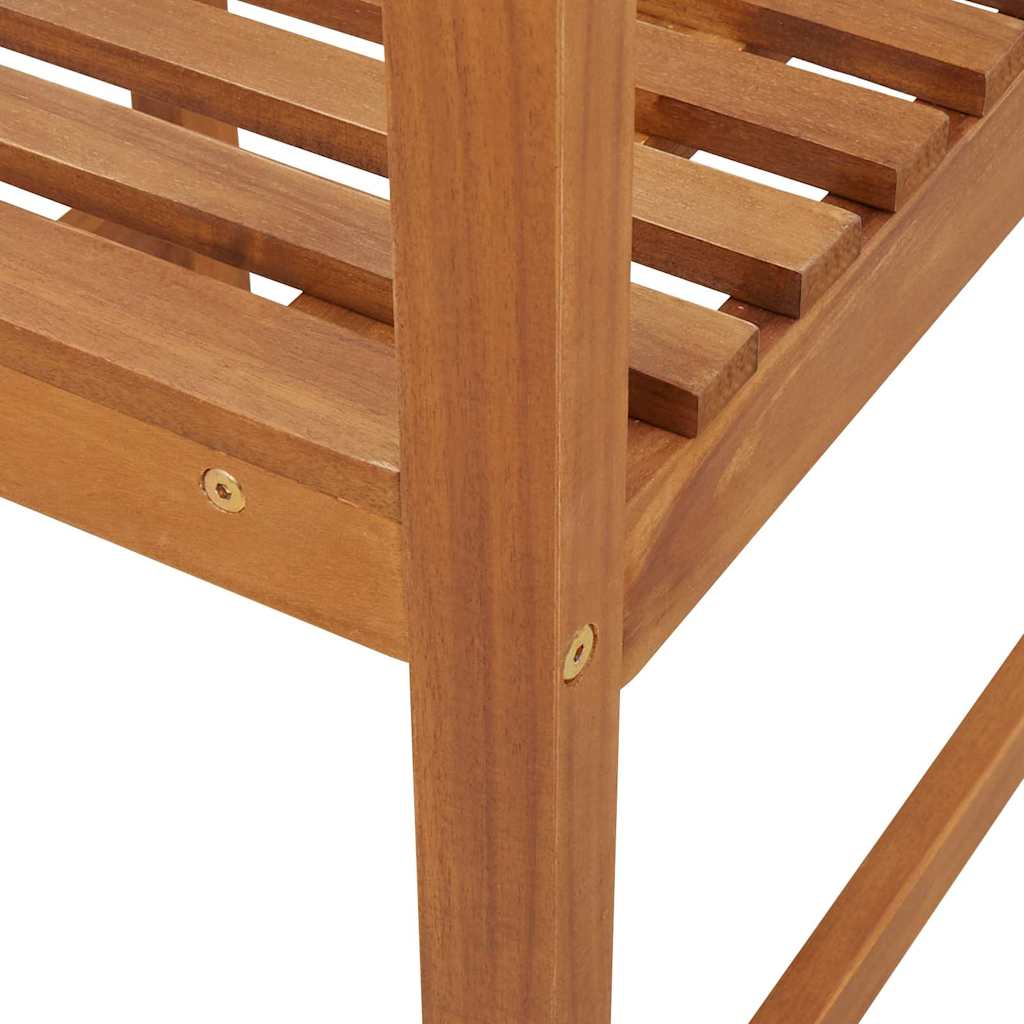 Καρέκλα Κήπου 2 pcs Καφέ 50 x 50 x 91 εκ. Μασίφ ξύλο ακακίας