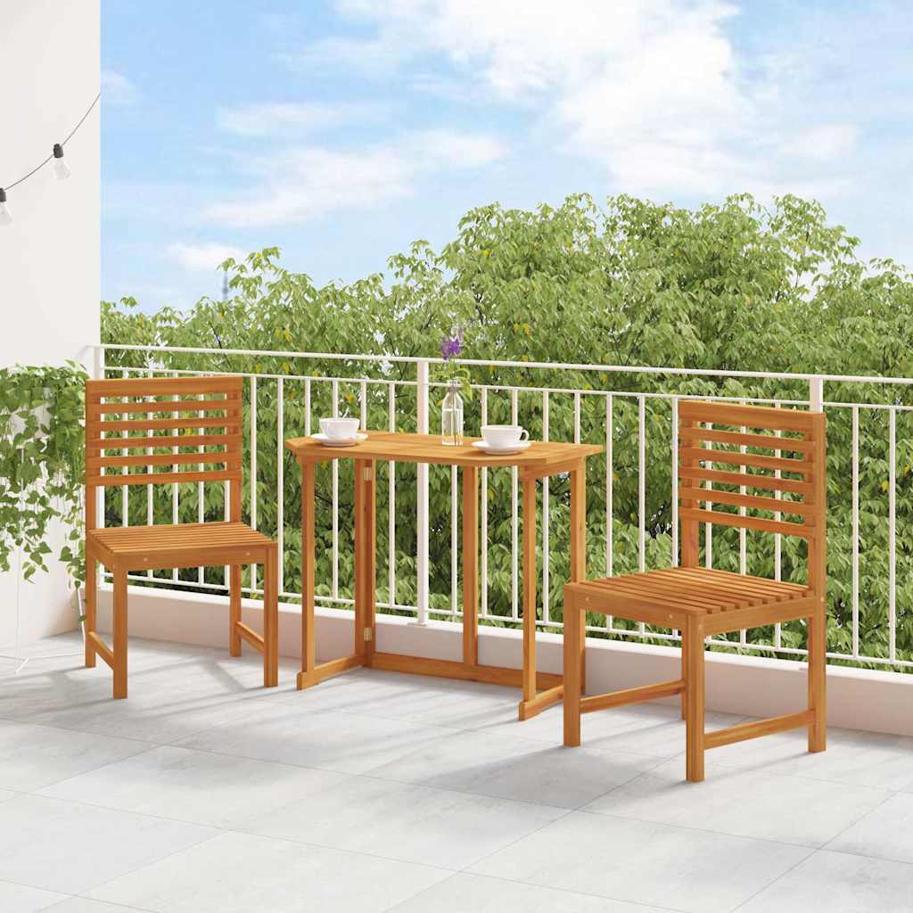 Καρέκλα Κήπου 2 pcs Καφέ 50 x 50 x 91 εκ. Μασίφ ξύλο ακακίας