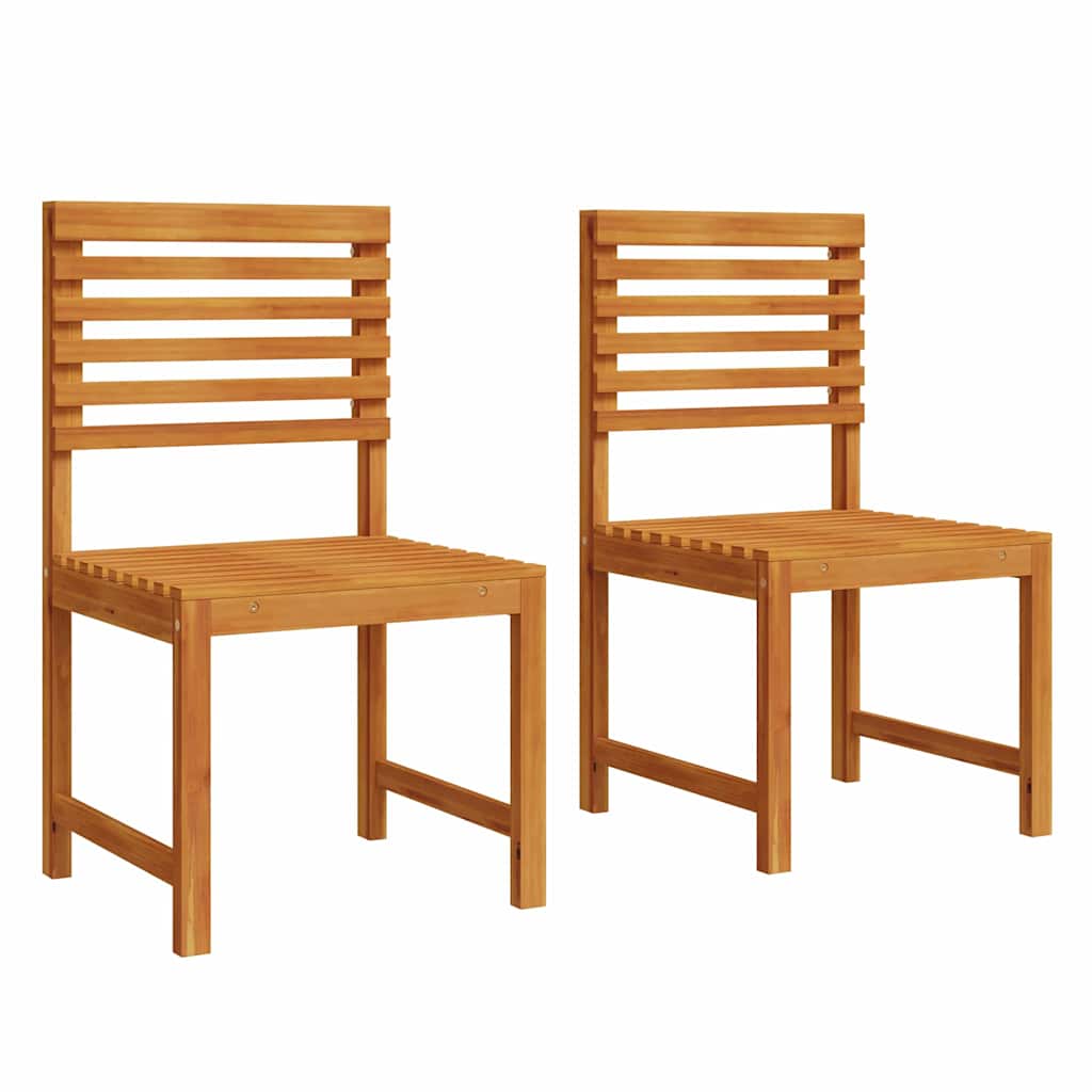 Καρέκλα Κήπου 2 pcs Καφέ 50 x 50 x 91 εκ. Μασίφ ξύλο ακακίας