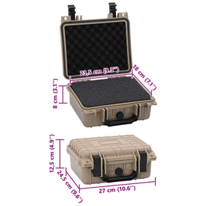 Σκληρή βαλίτσα με αποθήκευση Άμμος 27 x 24,5 x 12,5 εκ. - Pakobazaar