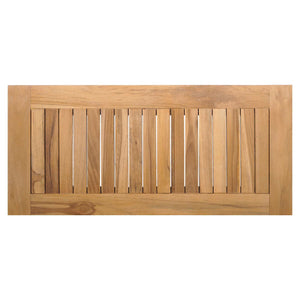 Παγκάκι κήπου 2 pcs Κρέμα και Καφέ Μασίφ ξύλο teak - Pakobazaar