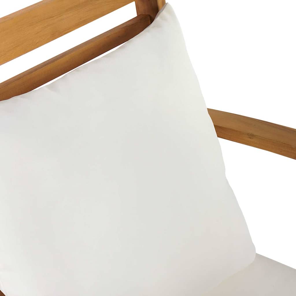 Σετ Παγκάκι και Τραπέζι Κήπου με Μαξιλάρι με μαξιλάρι 2 Τεμάχιο