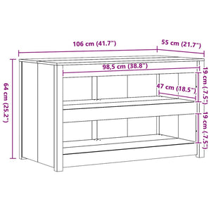 Ντουλάπα Κουζίνας με ράφι MEPPEL Λευκό 106 x 55 x 64 cm