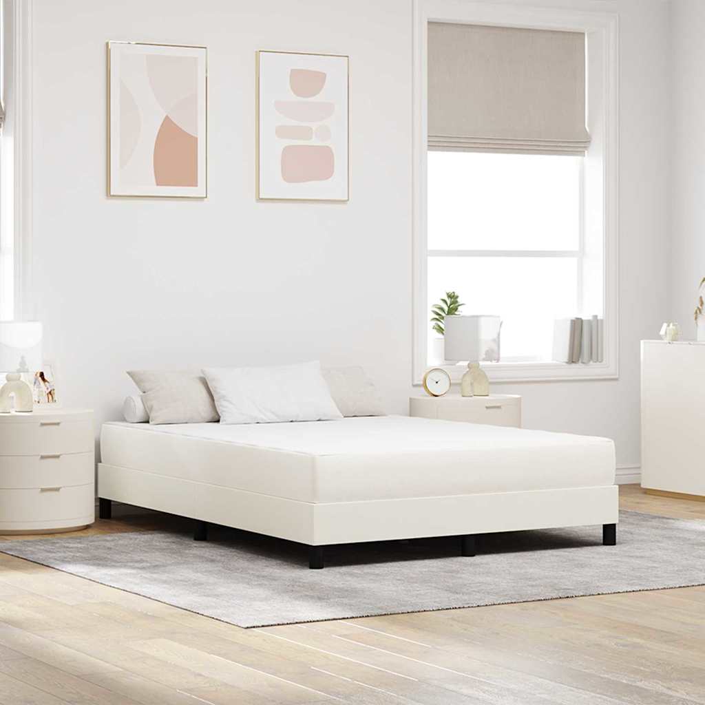 Στρώμα Κρεβατιού με στρώμα Κρεμ 140 x 200 cm ύφασμα - Pakobazaar