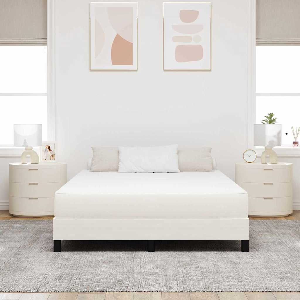 Στρώμα Κρεβατιού με στρώμα Κρεμ 140 x 200 cm ύφασμα - Pakobazaar