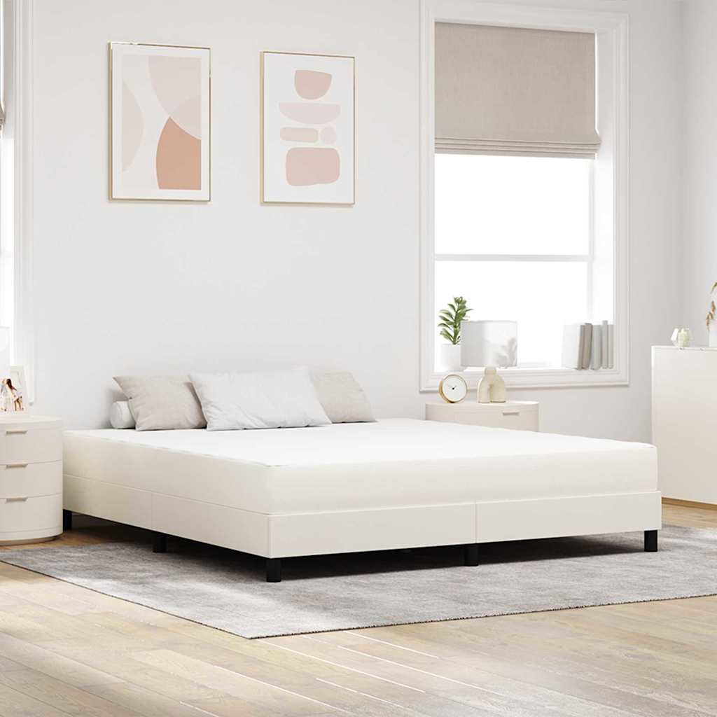 Στρώμα Κρεβατιού με στρώμα Κρεμ 180 x 200 cm ύφασμα - Pakobazaar