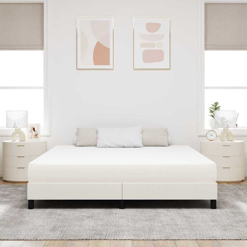 Στρώμα Κρεβατιού με στρώμα Κρεμ 180 x 200 cm ύφασμα - Pakobazaar