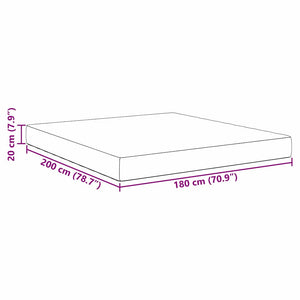 Στρώμα Κρεβατιού με στρώμα Φασκόμηλο 180 x 200 cm ύφασμα - Pakobazaar