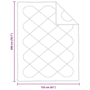 Καλοκαιρινό Παπλωματοθήκη 200 x 155 x 3 εκ Καλοκαίρι Λευκό
