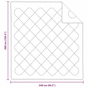 Καλοκαιρινό Παπλωματοθήκη 260 x 240 x 3 εκ Καλοκαίρι Λευκό