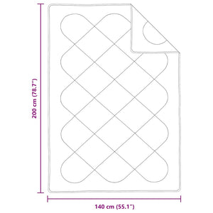Πάπλωμα 200 x 140 x 4 εκ Όχι Πολυεστέρας Λευκό Αναπνεύσιμο