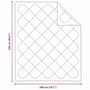 Χειμερινό Παπλωματοθήκη Λευκό 240 x 222 x 5 εκ. Πολυεστέρας - Pakobazaar