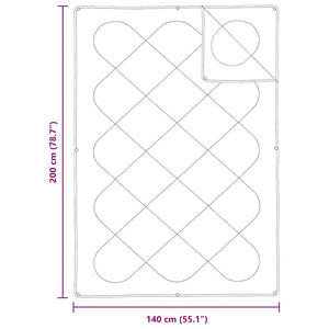 Κουβέρτα 2 σε 1 Λευκό 140 x 200 cm Πολυεστέρας - Pakobazaar