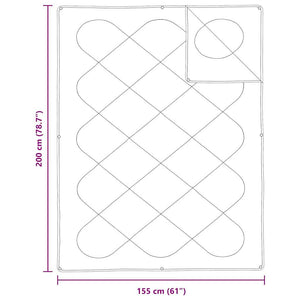 Κουβέρτα 2 σε 1 Λευκό 155 x 200 εκ. Πολυεστέρας - Pakobazaar