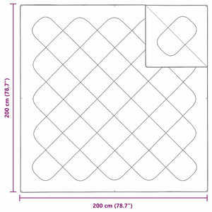 Κουβέρτα 2 σε 1 Λευκό 200 x 200 cm Πολυεστέρας - Pakobazaar