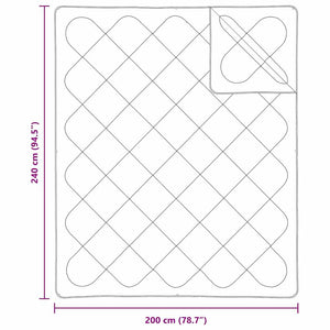 Κουβέρτα 2 σε 1 Λευκό 240 x 200 cm Πολυεστέρας - Pakobazaar