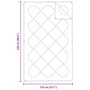 Κουβέρτα 2 σε 1 Λευκό 135 x 220 εκ. Πολυεστέρας - Pakobazaar