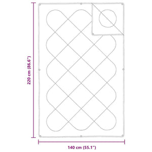Κουβέρτα 2 σε 1 Λευκό 140 x 220 cm Πολυεστέρας - Pakobazaar