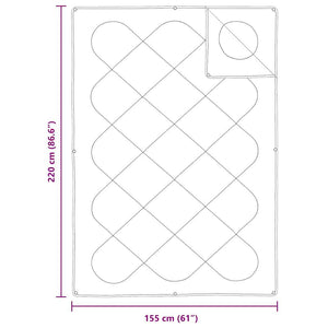 Κουβέρτα 2 σε 1 Λευκό 155 x 220 cm Πολυεστέρας - Pakobazaar