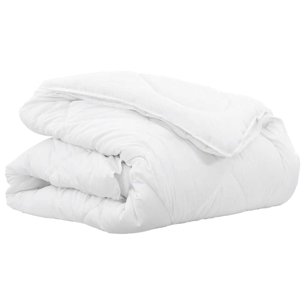 Κουβέρτα 2 σε 1 Λευκό 240 x 260 εκ. Πολυεστέρας - Pakobazaar