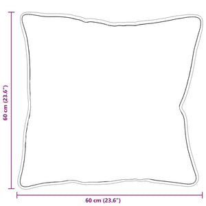 Μαξιλάρι 2 τμχ. 60 x 60 x 20 εκ Πολυεστέρας Λευκό