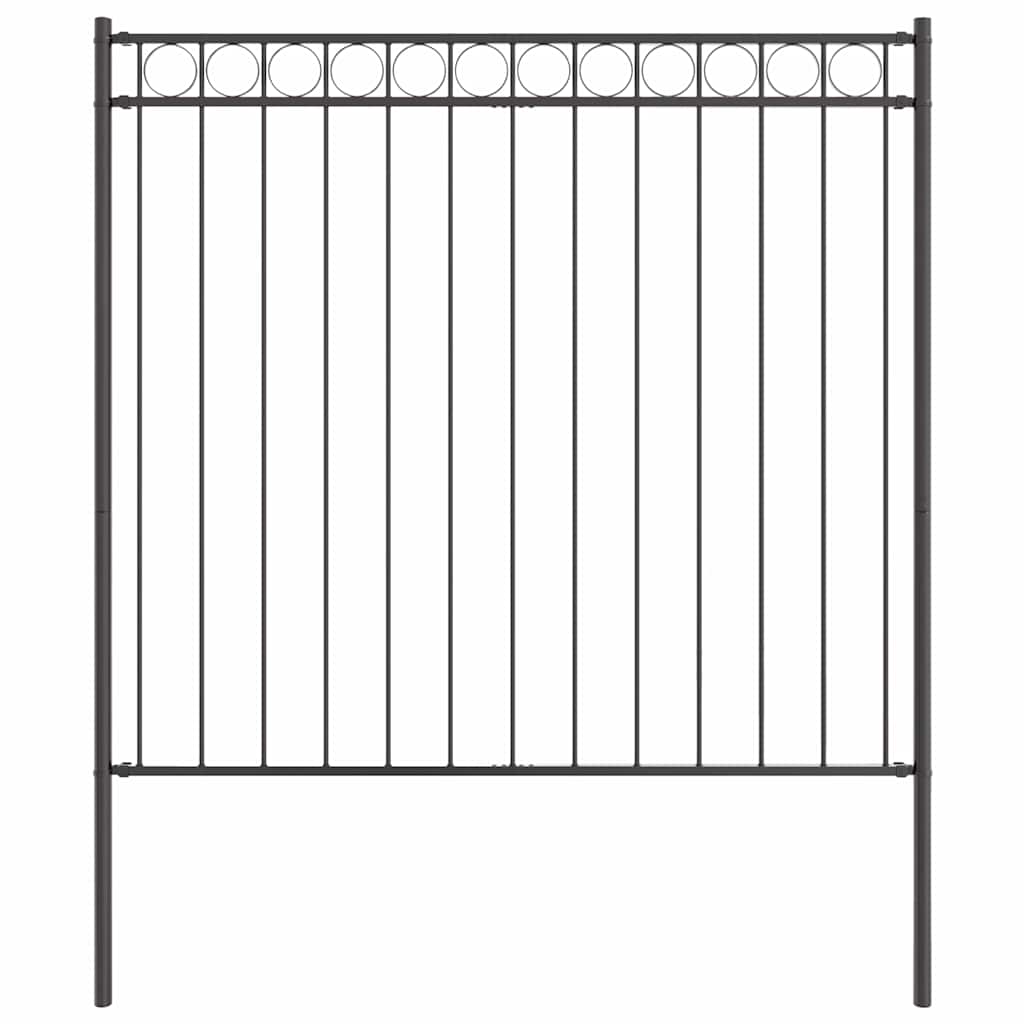 Στοιχείο Φράχτη Γκρι 170 x 200 εκ. Ατσάλι