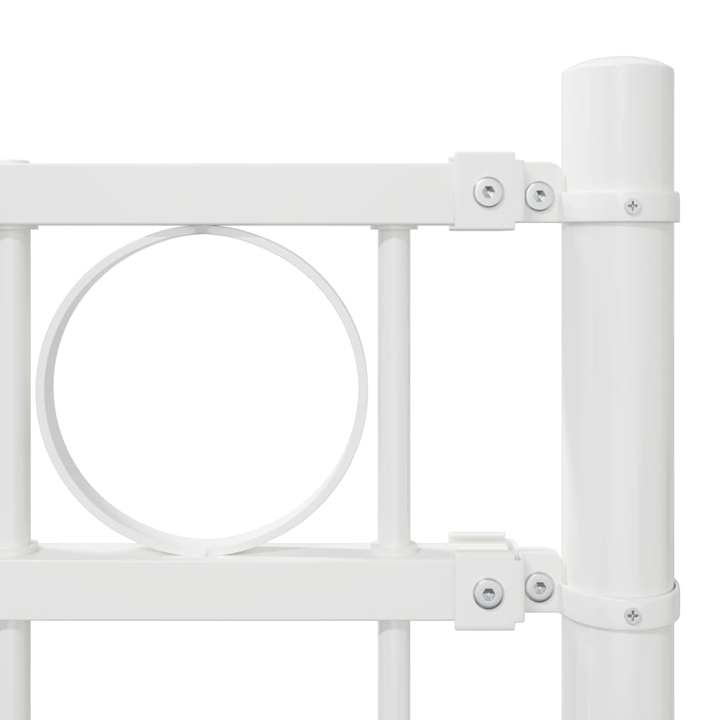 Στοιχείο Φράχτη Λευκό 170 x 130 εκ. Ατσάλι