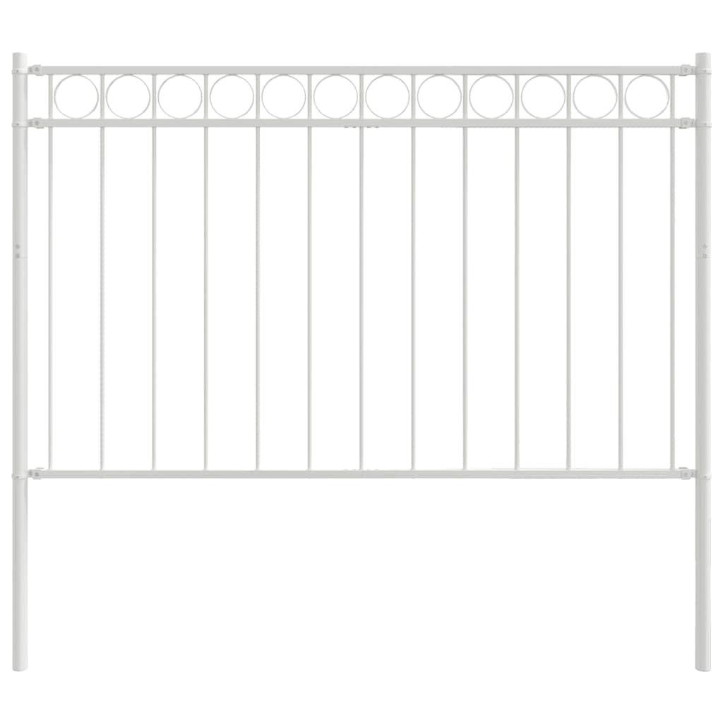 Στοιχείο Φράχτη Λευκό 170 x 130 εκ. Ατσάλι