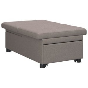 Καναπές Κρεβάτι Taupe 194 x 50 x 82 εκ. ύφασμα - Pakobazaar