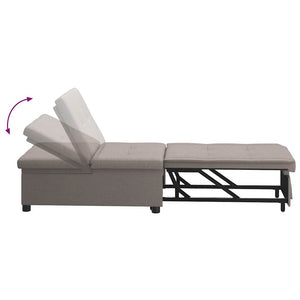 Καναπές Κρεβάτι Taupe 194 x 50 x 82 εκ. ύφασμα - Pakobazaar
