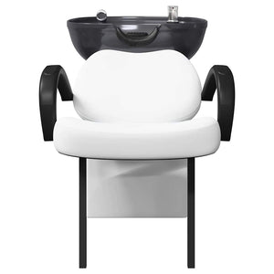 Καρέκλα Σαμπουάν Λευκό και Μαύρο 136 x 60 x 92 εκ. PVC - Pakobazaar