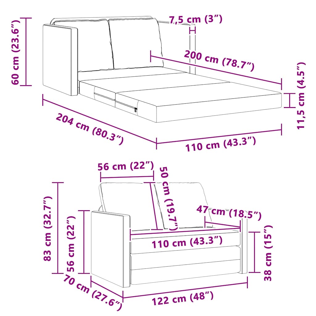 Κρεβάτι καναπές 122cm Κρεμ Βελούδο - Pakobazaar