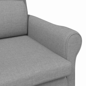 Πολυθρόνα Ανοιχτό γκρι 76 x 94 x 102 εκ. ύφασμα - Pakobazaar