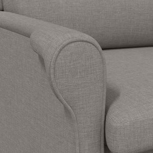 Πολυθρόνα Taupe 76 x 94 x 102 εκ. ύφασμα - Pakobazaar