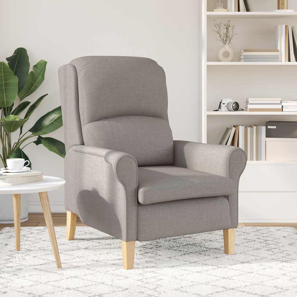 Πολυθρόνα Taupe 76 x 94 x 102 εκ. ύφασμα - Pakobazaar