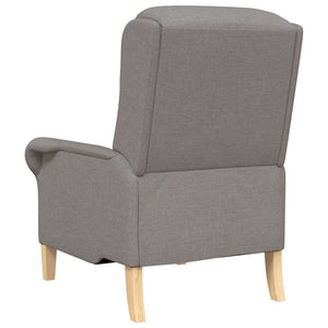 Πολυθρόνα Taupe 76 x 94 x 102 εκ. ύφασμα - Pakobazaar