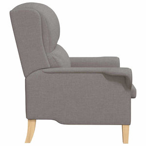 Πολυθρόνα Taupe 76 x 94 x 102 εκ. ύφασμα - Pakobazaar