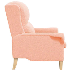 Πολυθρόνα Ροζ 76 x 94 x 102 εκ. Απαλό ύφασμα Sherpa - Pakobazaar