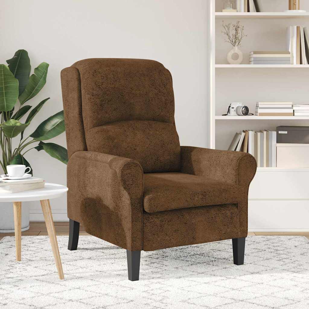 Πολυθρόνα Καφέ 76 x 94 x 102 εκ. Τεχνητό Δέρμα - Pakobazaar