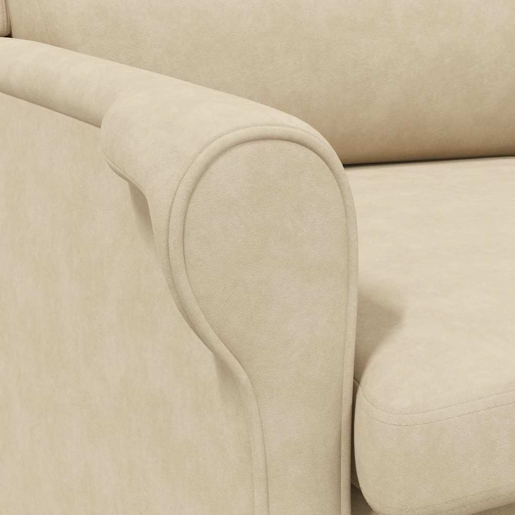 Πολυθρόνα Κρεμ 76 x 94 x 102 εκ. Μικροΐνες