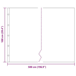 Φράγμα ριζών Μαύρο 1 x 5 m Πολυαιθυλένιο
