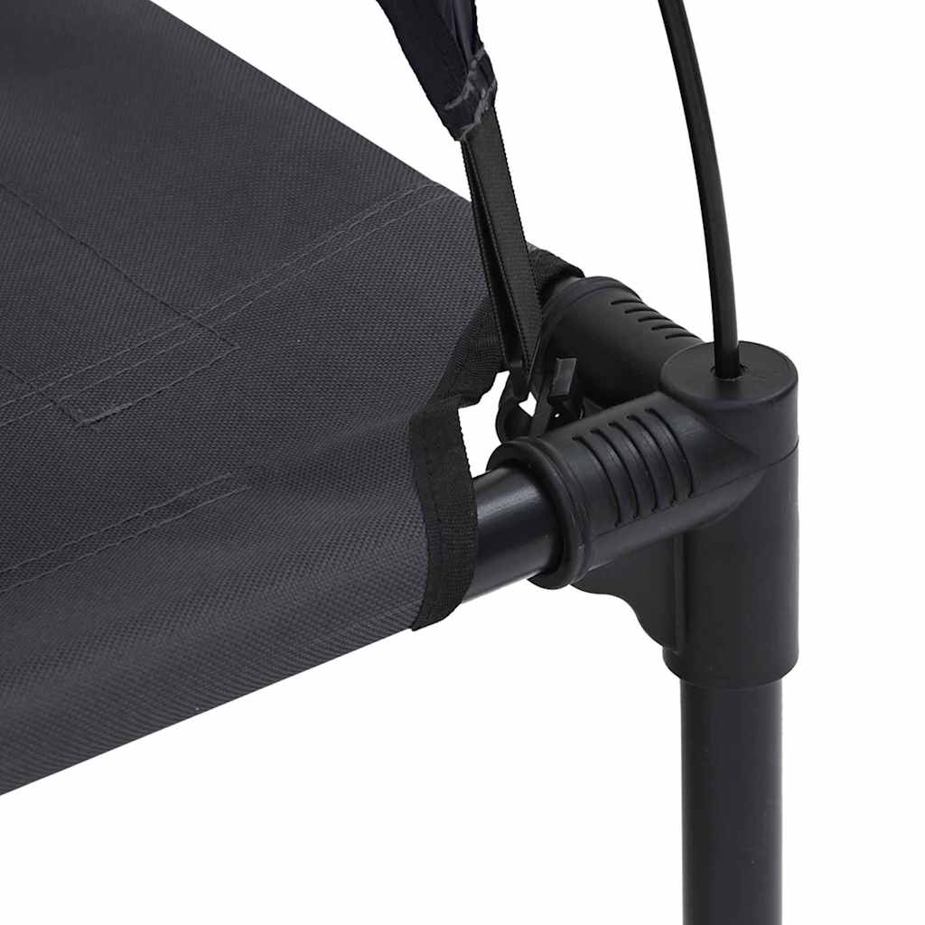 Κρεβάτι Σκύλου Μαύρο 122 x 93 x 106,5 εκ. Ατσάλι