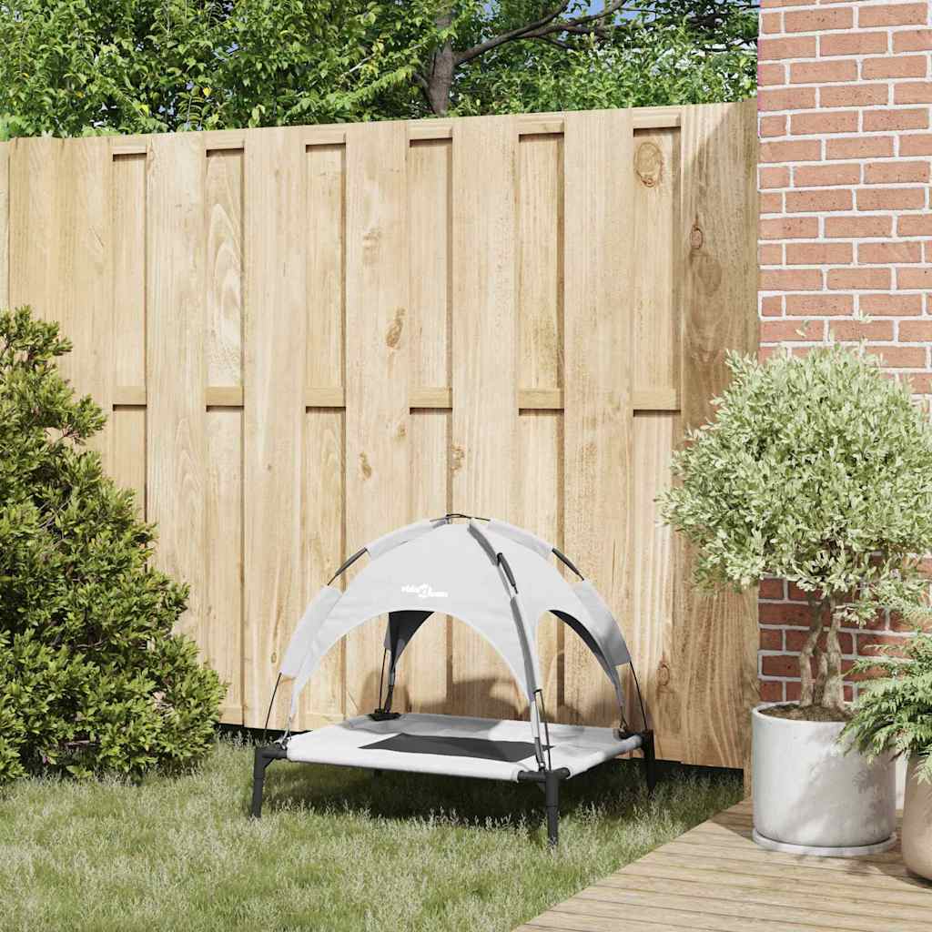 Κρεβάτι Σκύλου Ασημί Γκρι 76 x 62 x 70,5 εκ. Ατσάλι