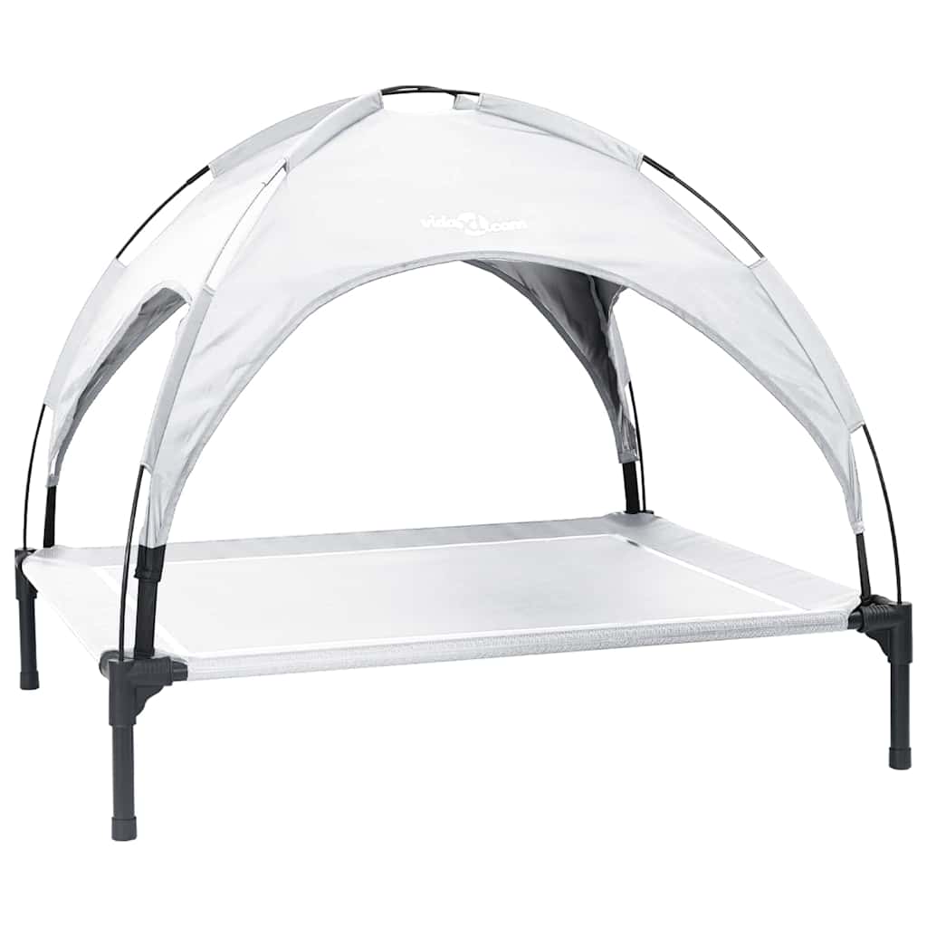 Κρεβάτι Σκύλου Ασημί Γκρι 104 x 86 x 84,5 εκ Ατσάλι