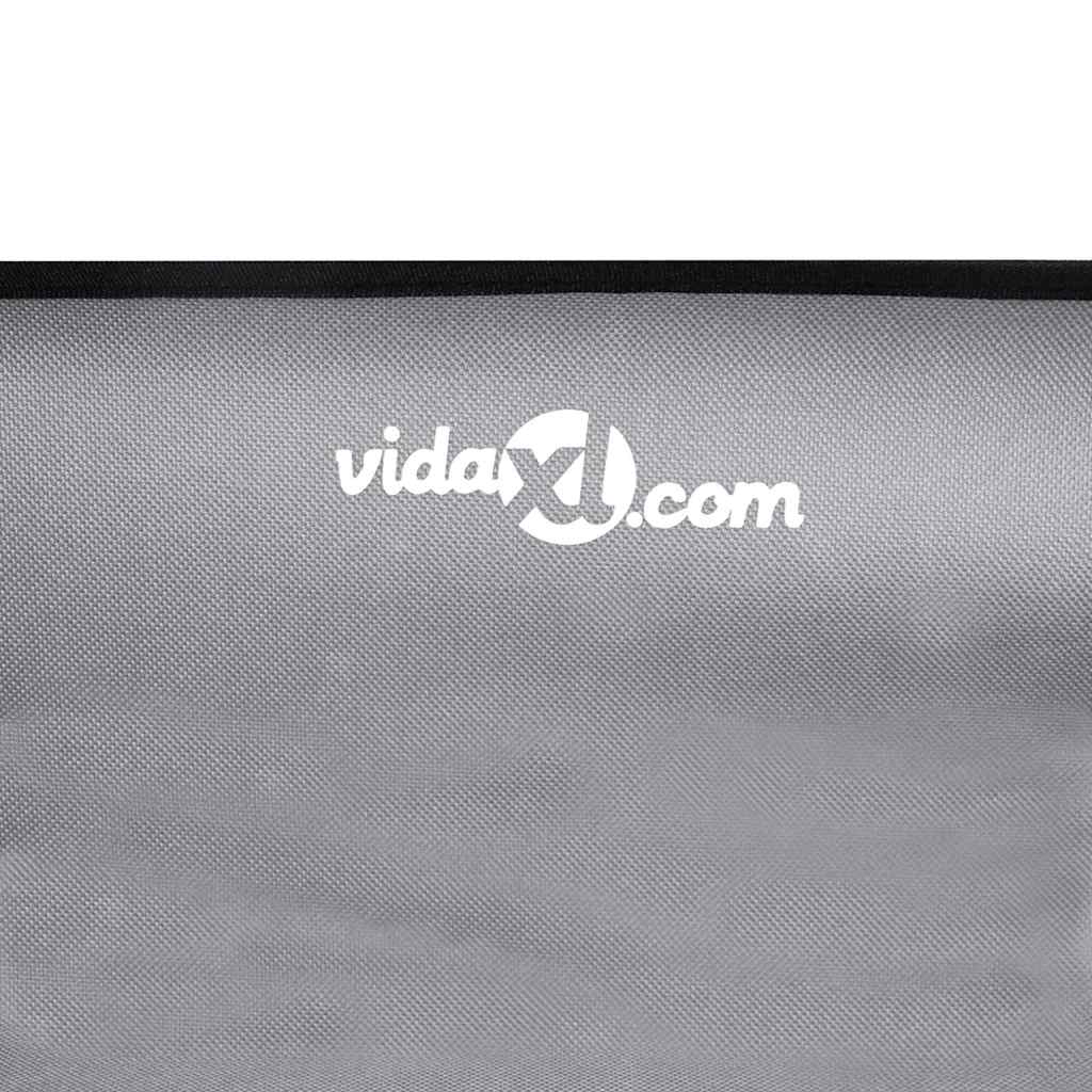 Κρεβάτι Σκύλου Ανοιχτό γκρι 85 x 85 x 33 εκ. Ατσάλι - Pakobazaar