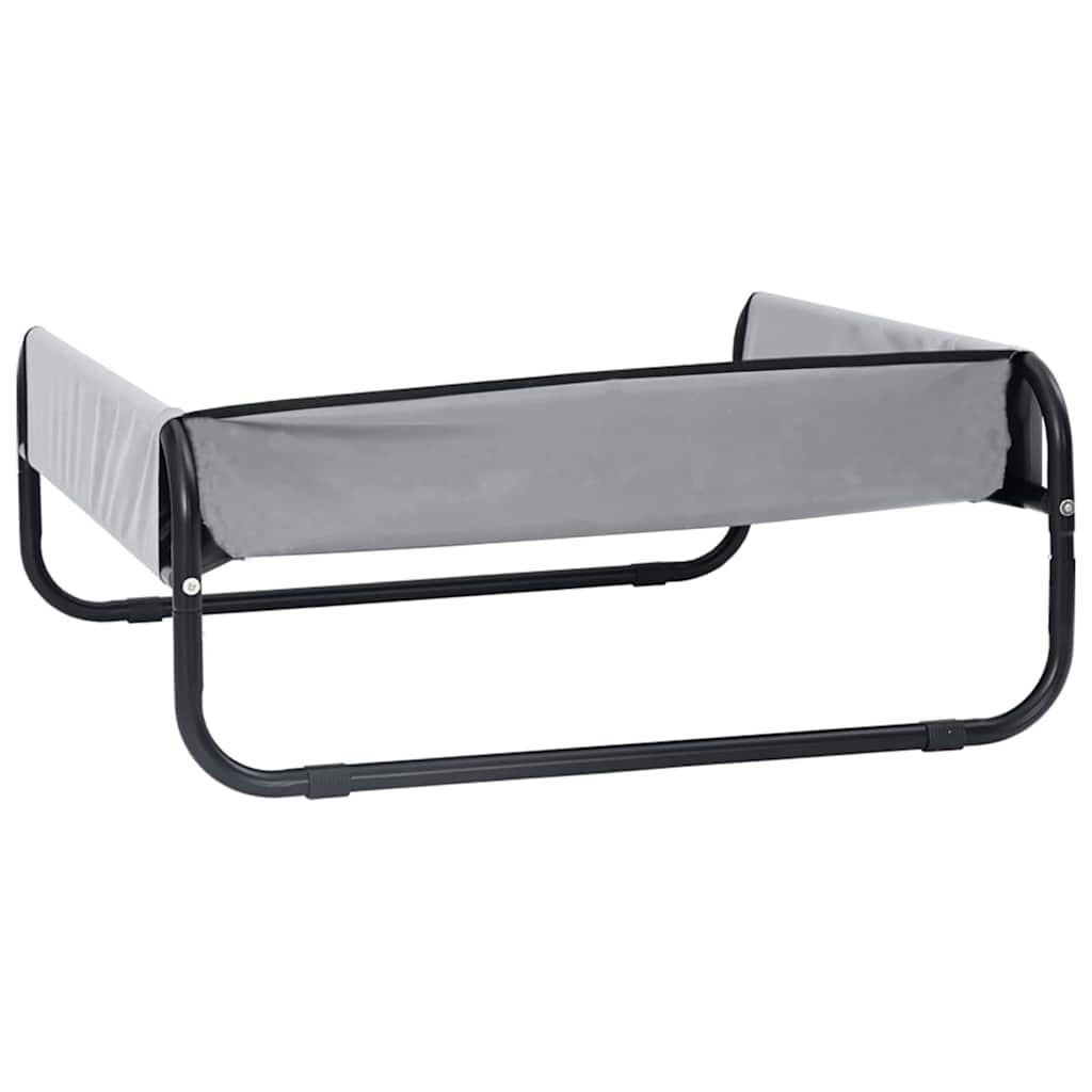 Κρεβάτι Σκύλου Ανοιχτό γκρι 85 x 85 x 33 εκ. Ατσάλι - Pakobazaar