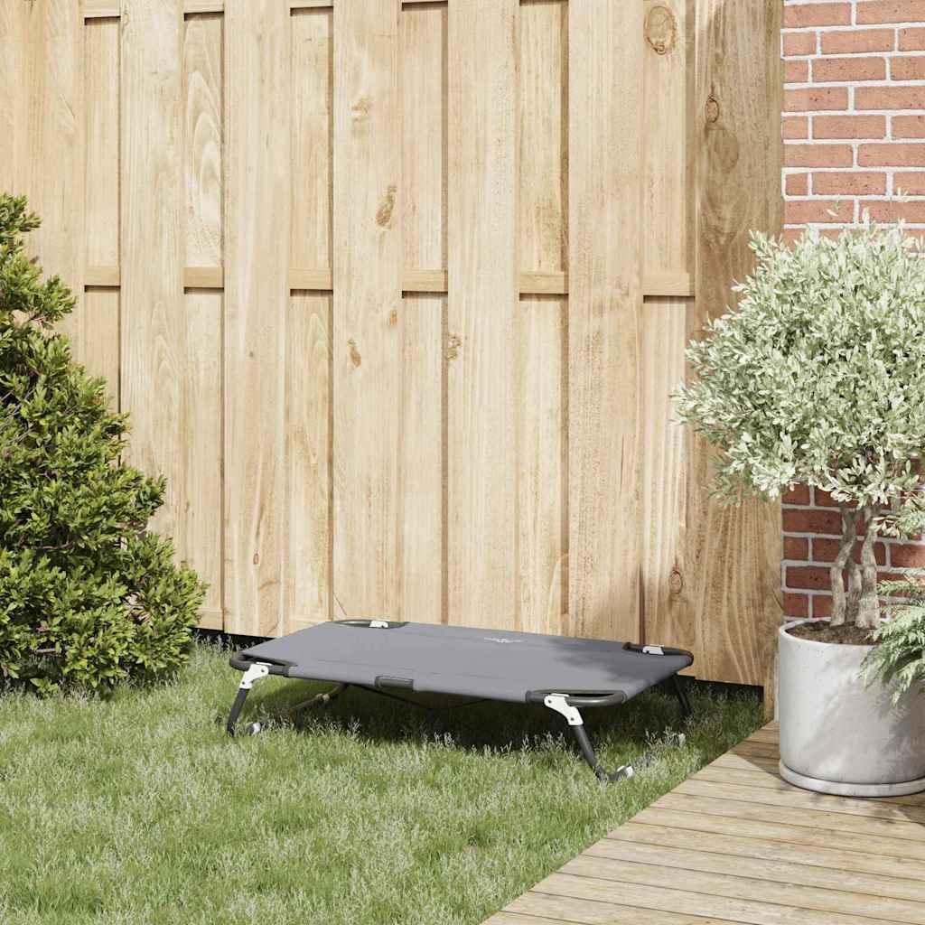 Κρεβάτι Σκύλου Ανοιχτό γκρι 80 x 55 x 18 εκ. Ατσάλι