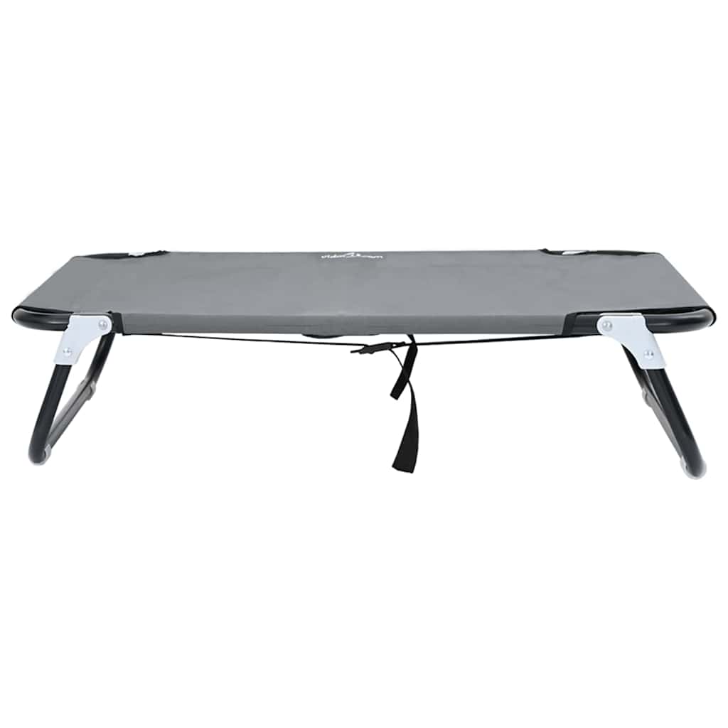 Κρεβάτι Σκύλου Ανοιχτό γκρι 80 x 55 x 18 εκ. Ατσάλι