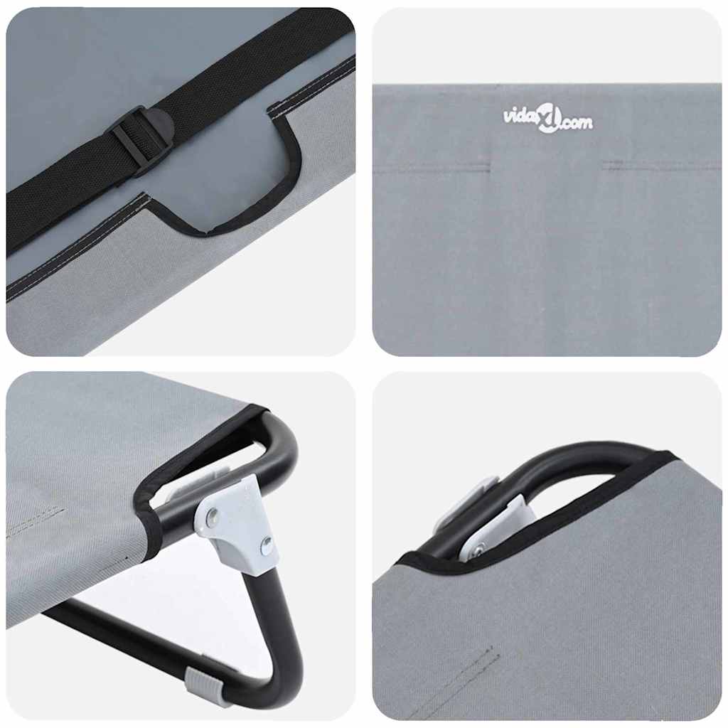 Κρεβάτι Σκύλου Ανοιχτό γκρι 90 x 55 x 18 εκ. Ατσάλι - Pakobazaar