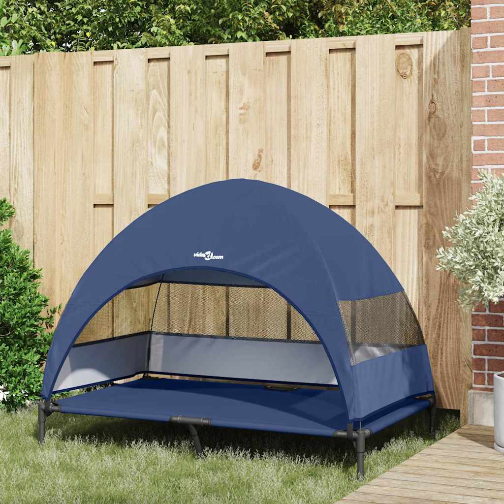 Ανασηκωμένο Κρεβάτι Σκύλου Σκούρο μπλε 127 x 81 x 108 εκ. - Pakobazaar